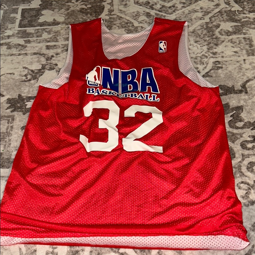 Authentic NBA Magic Johnson Olympic practice jersey reversible